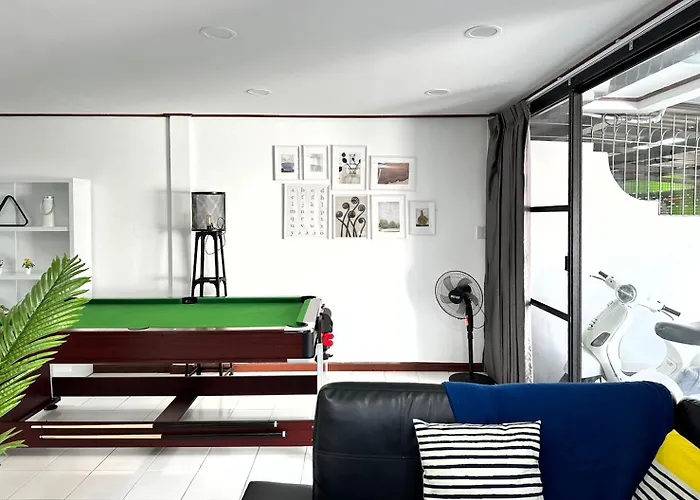 Miq Hk16, Huay Kwang Mrt, 3br, Pool Table فيلة *