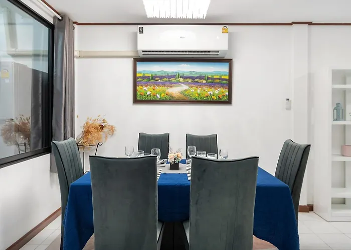 Miq Hk16, Huay Kwang Mrt, 3br, Pool Table فيلة